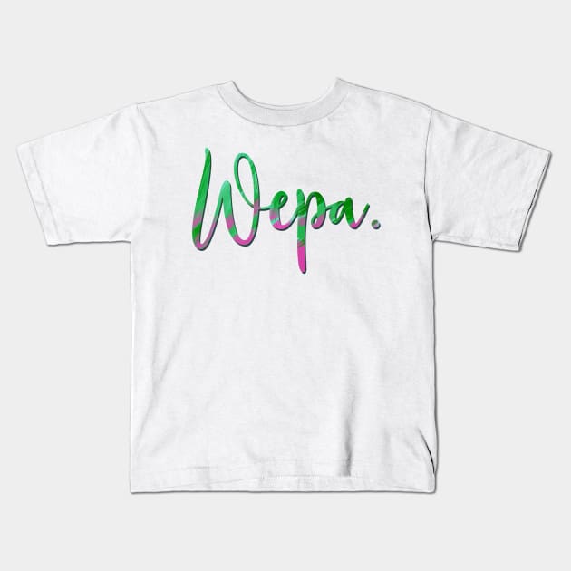 Wepa. Kids T-Shirt by Veronica Morales Designer